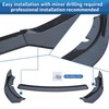 WildWell Front Bumper Lip Splitter Compatible with 2015-2024 Dodge Charger