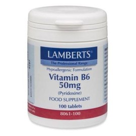 Lamberts B-6 50mg Pyridoxine, 100tabs