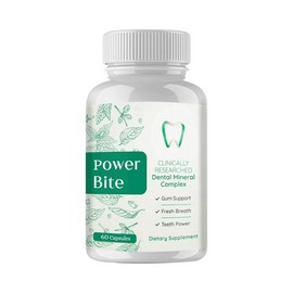 PowerBite Power Bite Oral Pills - Dietary Supplement For Teeth & Gums -60 Capsules