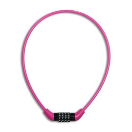 Sagisaka 44161 Bicycle Key, Small My Dial Lock, 23.6 inches (60 cm), Pink