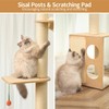 MEWOOFUN Floor to Ceiling Cat Tree, Tall Cat Tree for