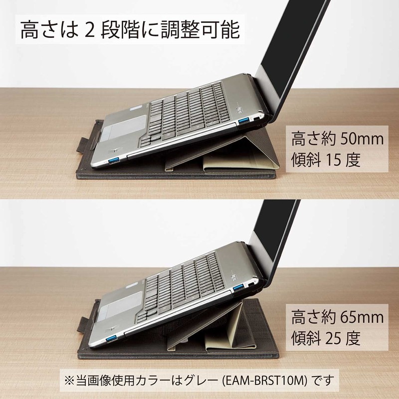 Kokuyo BIZRACK AMEAM-BRST10D Laptop Stand, 13.3-Inch Laptop Compatible, Black
