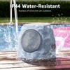 GGII 2-Pack Rock Speakers Outdoor Water-Resistant IP44, Multi-Sync Up to