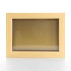 Natural 30x30 Large Shadow Box Picture Wooden Frame with Gold