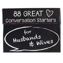 88 Great Conversation Starters for Husbands and Wives – Romantic Card Game for Married Couples – Christian Games, Communication & Marriage Help, Fun Anniversary or Wedding Gifts for The Couple