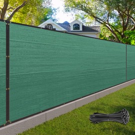 Palace World 6' x 50' Green Fence Privacy Screen Commercial Grade Heavy Duty Black Bindings for Gardens Backyard Patio Construction Project Outdoor Events - We Make Custom Orders