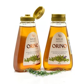 Greek Honey (Orino) from herbs and coniferous trees of Cretan mountains - Squeeze Bottle 470g (2 Pounds) - Pack of 2