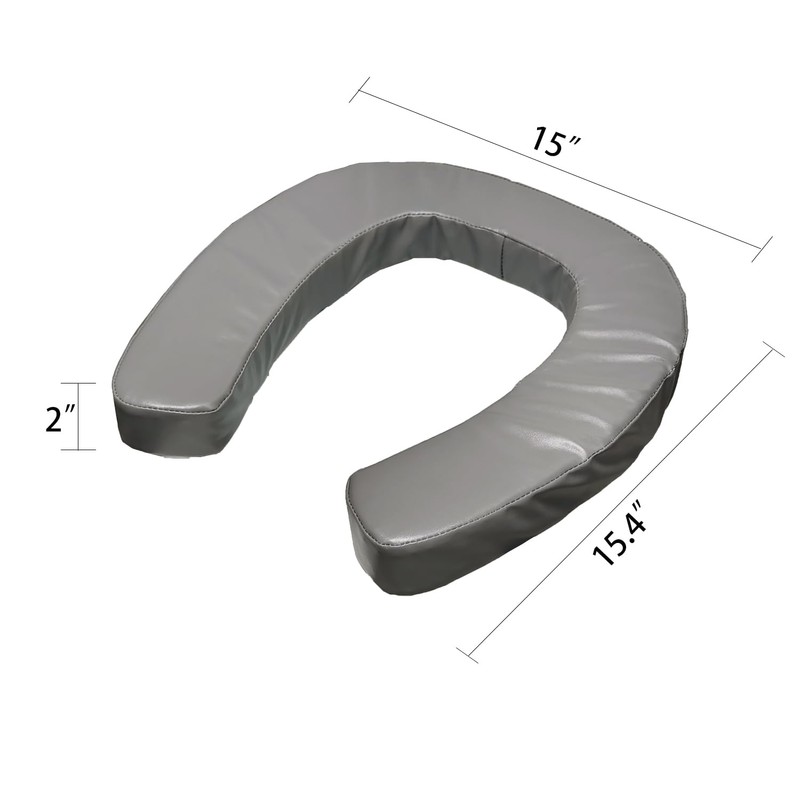 Toilet Seat Cushion with 2-inch High-Density Foam,Toilet Seat Riser-Suitable for