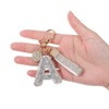 YBEATY Silver Bling Letter Key Chain Initial Letter Keychain Gold