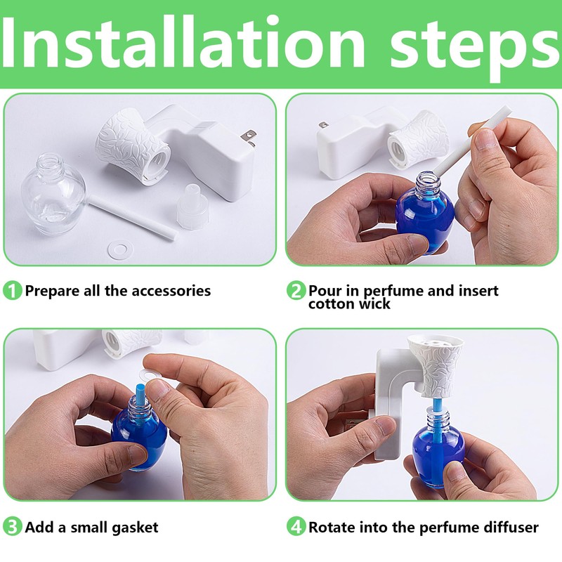 moonoom 2 Pack WallFlower Fragrance Oil Plug in Diffuser- Wall