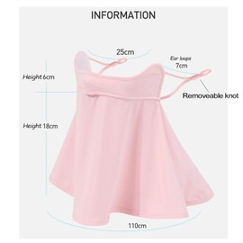 DIELOVEHUA Face Mask, Sun Protection, Sun Protection Mask for Women, Face Mask with Ear Loops, Reusable, Breathable Sports Face Mask for Summer, Hiking, Cycling, Outdoor, Grey