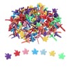 200 Stück Blütenartig Musterklammern Klein Musterbeutelklammern Briefklammern Mini Klammern Metall