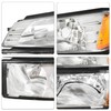 SOCKIR 4PCS Headlight Assembly Compatible with 2002-2006 Chevy Avalanche Body