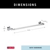 Delta Ashlyn (1-Pack) 24'' Towel Rack for Bathroom Polished Chrome