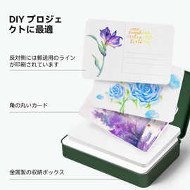 LIGHTWISH Blank Watercolor Paper Postcards (Medium Weight, 300g/m2, 24 Pieces), Watercolor Journal Art Paper Postcards, Thank You Notes, Invitations, Greeting Cards Art Supplies (4.0 x 6.0 inches (102