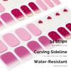 NAILOG Semi-hardened Gel Nail Stickers (34 Pieces), Long Lasting, Salon