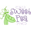 CafePress Sweet Pea 35"x21" Oval Wall Decal, Vinyl Wall Peel,