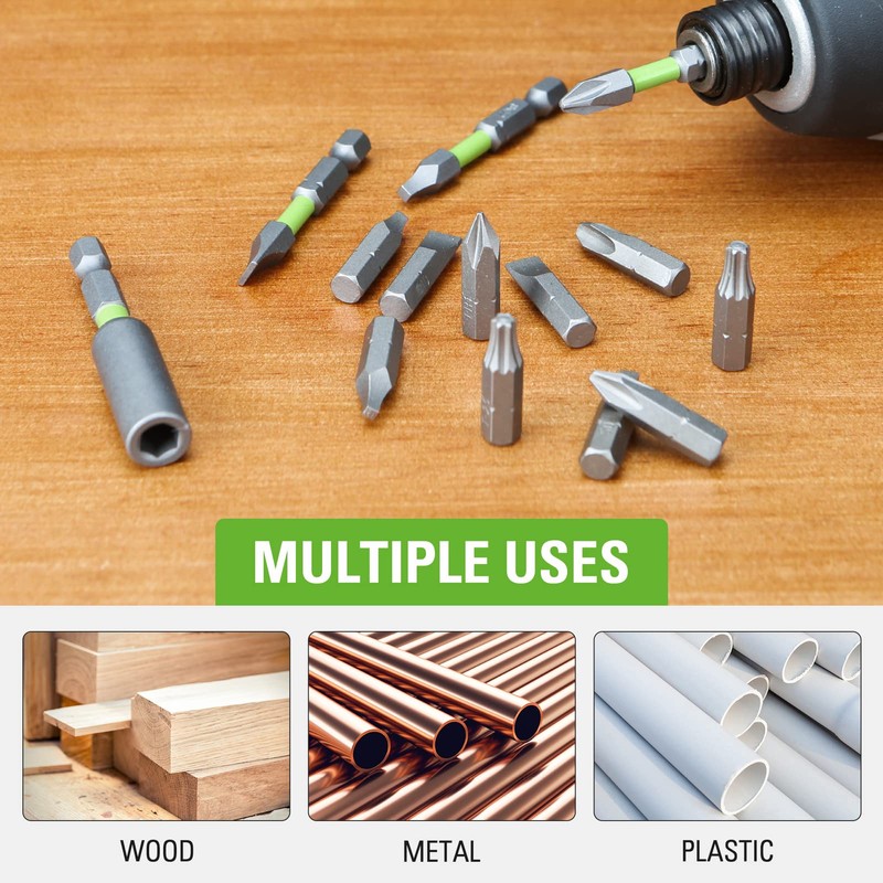 Greenworks Hardened screwdriver bits (20 pieces comprehensive set of pick