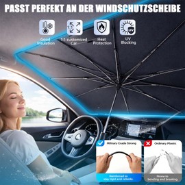Funnity Car Sun Shade Front Window 140 x 80 cm