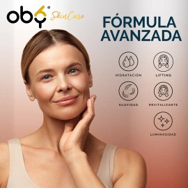 Crema Hidratante Facial Antiedad Acido Hialuronico, Retinol, Niacinamina, Rosa Mosqueta, Oby