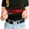 Buckle-Down Unisex-Adult's Standard PU Bifold Wallet Hood Logo/Monogram Black Fade/Red/White,