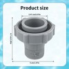 Pool Hose Vacuum Adapter, Pool Drain Fitting Connect to The