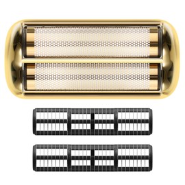Professional Replacement Foil and Cutters for BaBylissPRO Double Foil Shaver, GOTTOG Extra-close Shave Foil and Blade Replacement for BaByliss FXFS2 Shaver, Gold