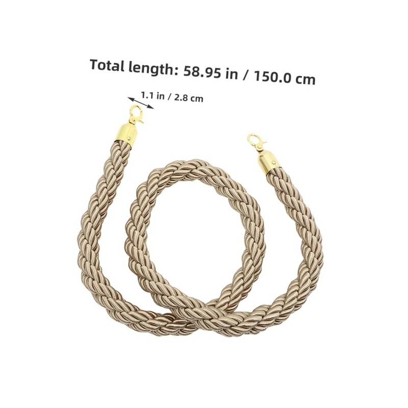 OSALADI Jute Weave Guardrail Hanging Rope Crowd Control Ropes for