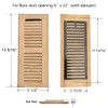 Razo White Oak Wood Floor Register, Drop in Vent Cover