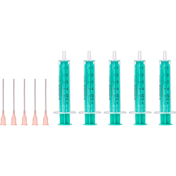 MedixX 5 Piece Syringe Set with Blunt Needle Various Sizes