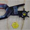 6-in-1 Universal Revolving Punch Pliers, Leather Hole Punch Pliers with