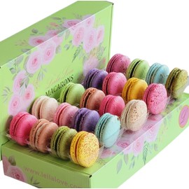 LeilaLove Macarons - 25 Gourmet Macarons Collections of dozen flavors