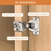 Probrico 5 Pair -10 Pcs 1-1/4 Inch Overlay Cabinet Hinges,
