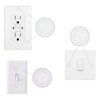 Wall Plate Screws, 100 pcs White Outlet Screws 6-32 Thread