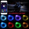 Mecerypt 6 in 1 RGB LED Atmosphere Car Light Interior
