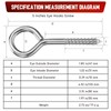 AUGHOA 5 Inch Heavy Duty Stainless Steel Eye Bolts, 4