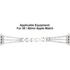 Rhinestone Brass Metal Bracelet Watch Band Strap Replacement for IOS
