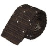 Thomas Bailey [THOMAS VAILEY] Thomas Bailey Knit Tie - First Snow Brown 5.5cm
