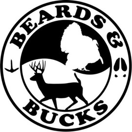 Beards Bucks Turkey Deer Hunting Sportsman Car Truck Windows Decor Decal Sticker - Die cut vinyl decal for windows, cars, trucks, tool boxes, laptops, MacBook - virtually any hard, smooth surface