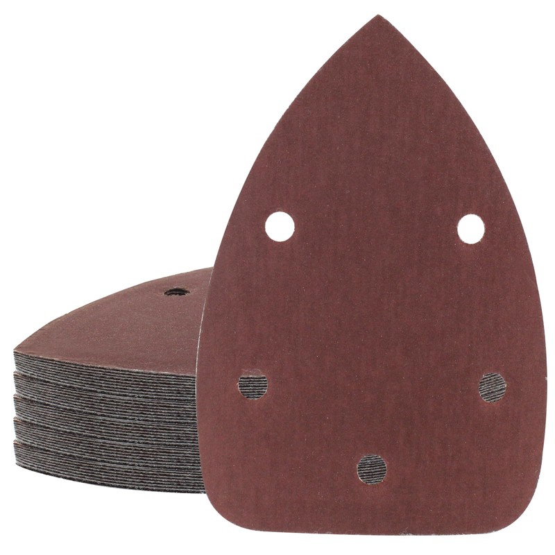 Cjueiom 25 Pcs 600 Grit Mouse Sander Sandpaper, 5 Hole