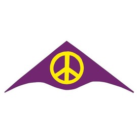 Gayla Kites Nylon Peace Kite 50" w/Twine and Winder