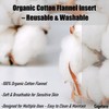Handmade Castor Oil Pack Wrap with Organic Cotton Flannel Insert,