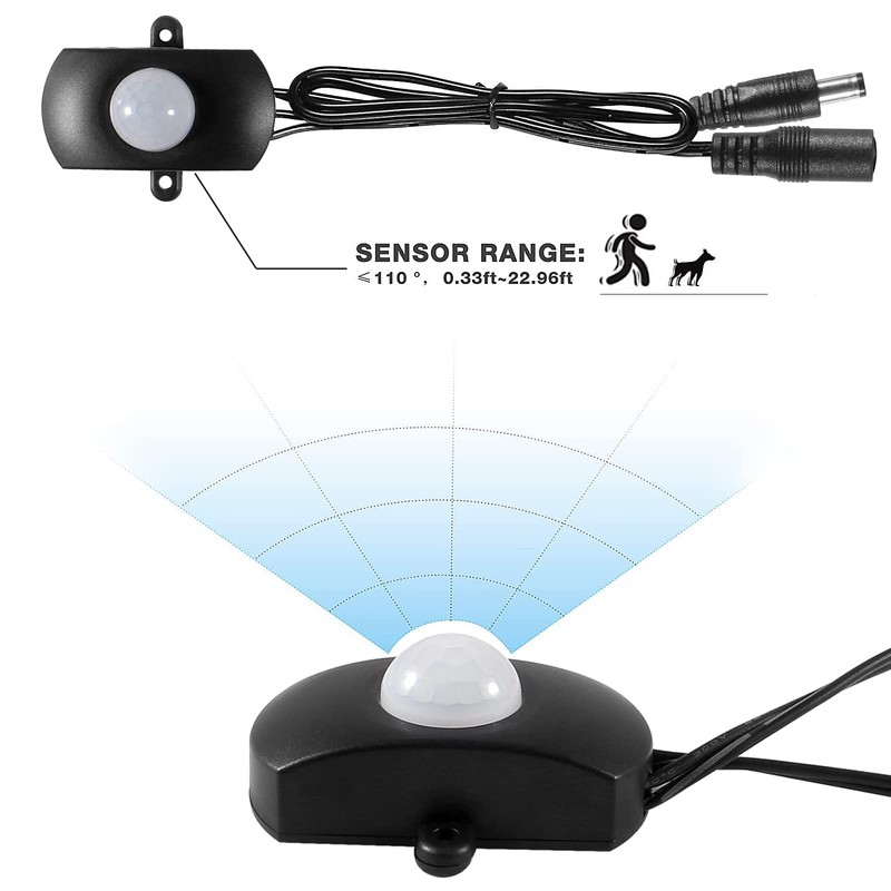 2 Pack BS010L DC 5V to 24V 5A Mini Pir