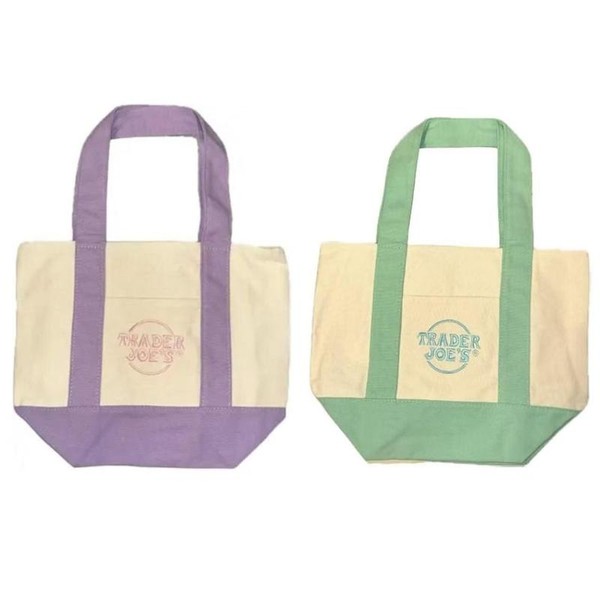Trader Joe'sMini Tote Bag - Back to School Supplies,Pastel Mint