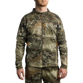 ScentLok Camo Hunting Jacket for Men - Savanna Aero Crosshair Lightweight Gear (Realtree Excape, Small)