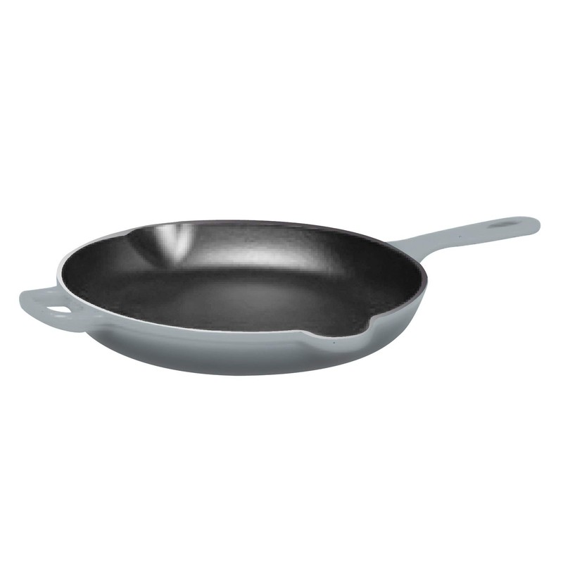 Chantal Cast Iron Cookware, 10 inch Skillet, Fade Grey