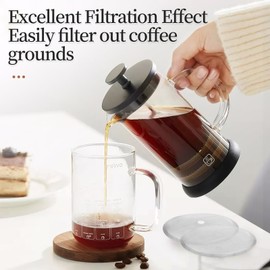 6 Pack 2.75inches Cafetiere Filter Mesh,Coffee Press Filter Mesh Replacement Stainless Steel Cafetiere Filter Mesh French Press Replacement Filter Mesh for Cafetiere 12 Oz (2.75inch / 350ml / 12oz)