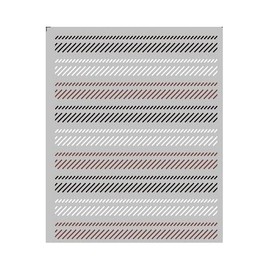 Geometric Figure Stripes Lines Grids Abstract Totem Nail Sticker Decals R257 Nail Wraps Stickers Manicure Supplies for Women Nails Full Long Lasting Easy Apply and Remove