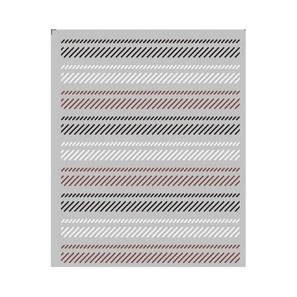 Geometric Figure Stripes Lines Grids Abstract Totem Nail Sticker Decals