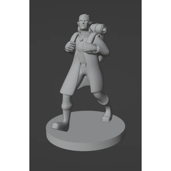 Half Elf Adventurer Monster Manual 28mm Scale DND D&D Tabletop
